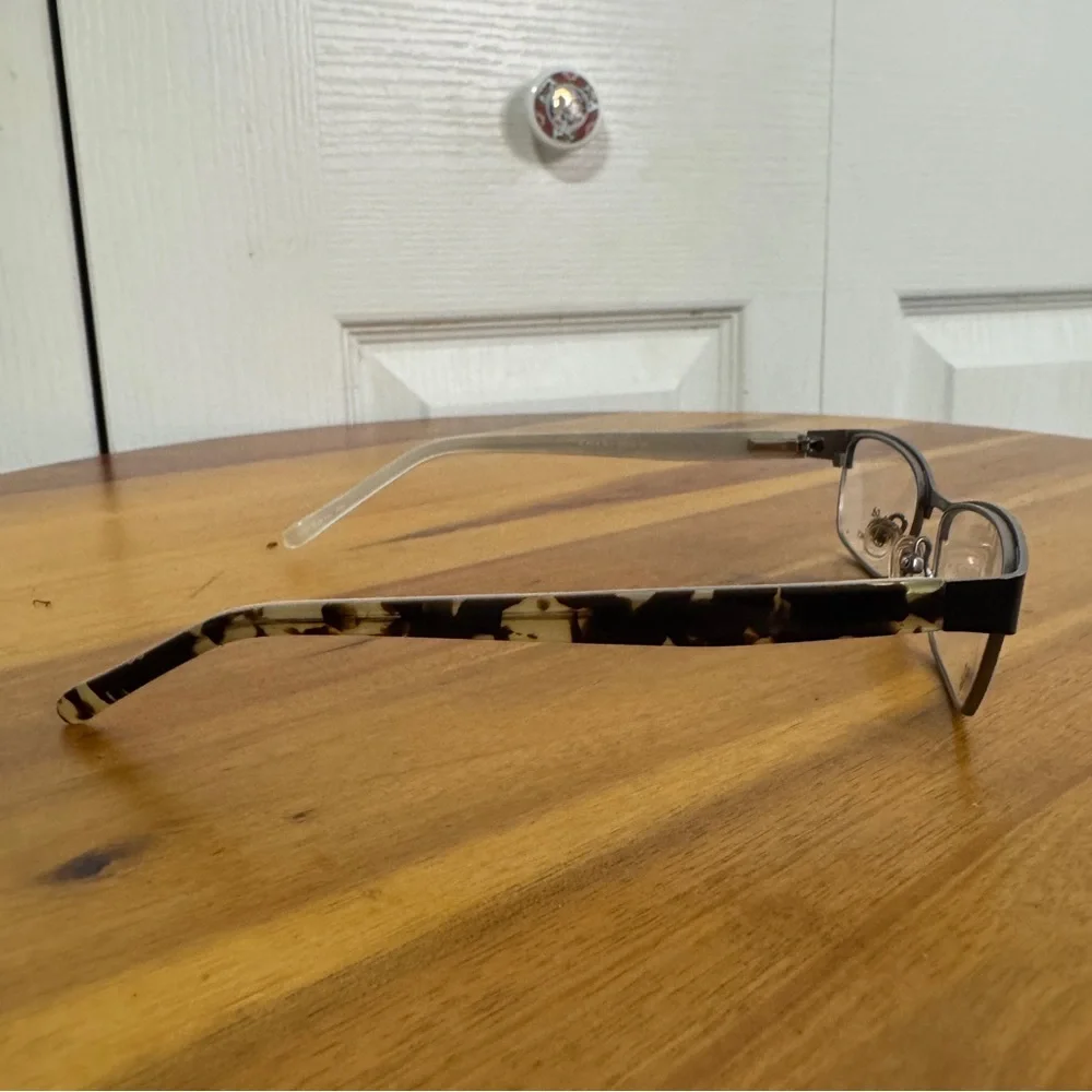 Candie’s C Onix BLK Black Half rim cat eye‎ eyeglasses frames 50 16 135